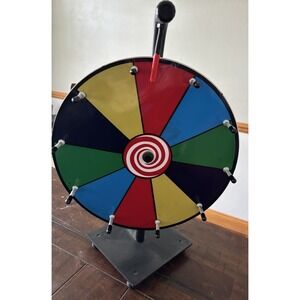 Unbranded 13.5" 5 Color 10 Slot Spinning Prize Wheel